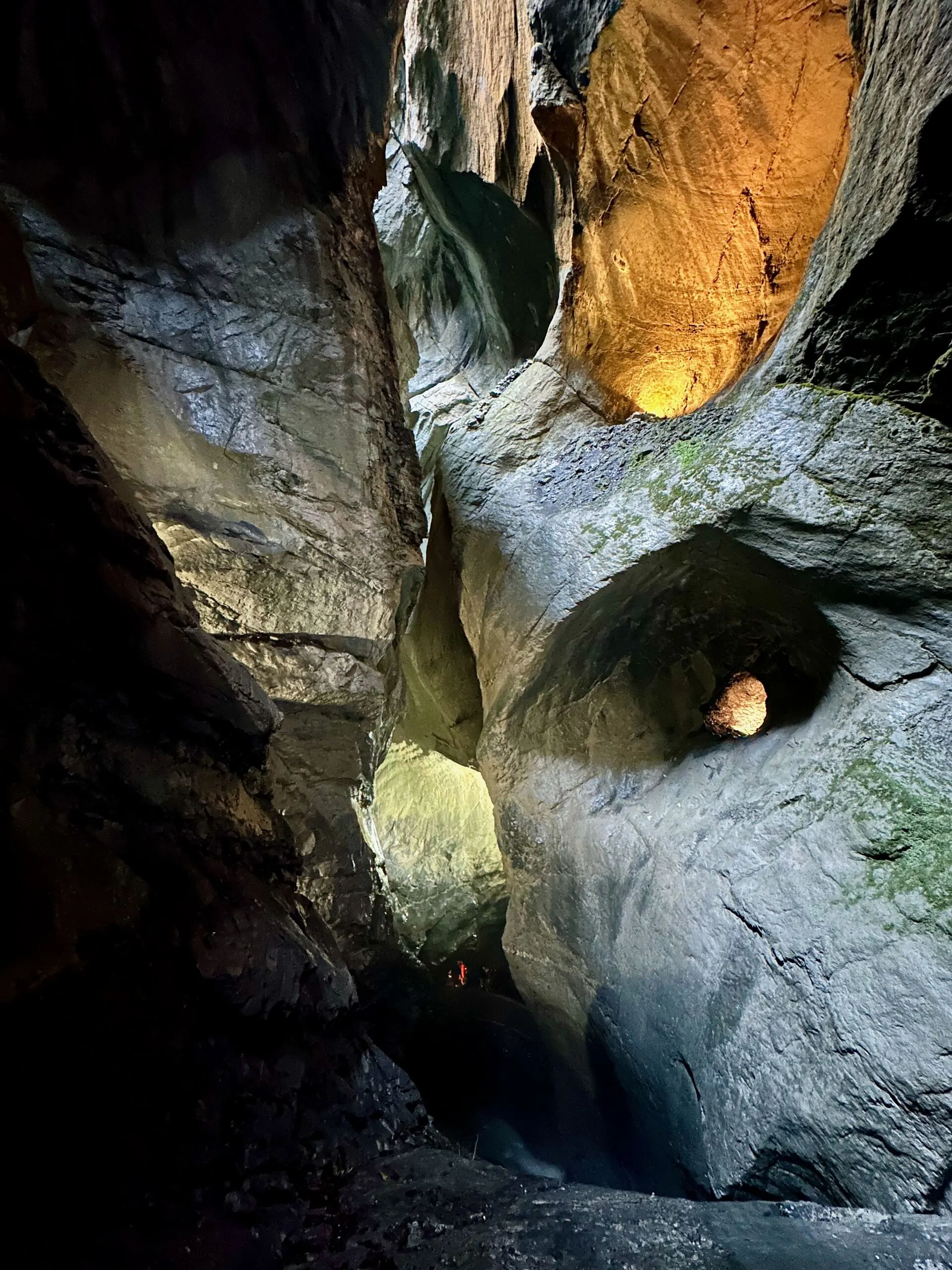 Trümmelbachfälle glacial waterfalls inside mountain