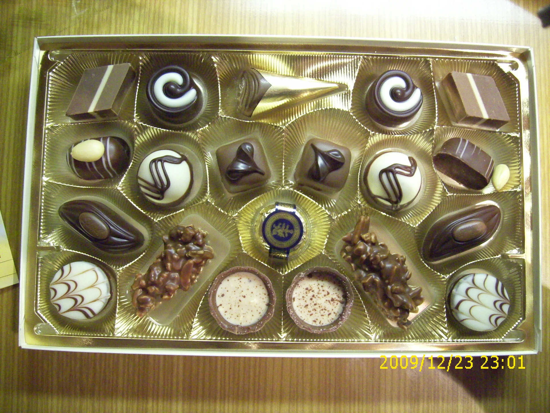 An assortment of classic Lindt chocolate pralines, the Swiss chocolate brand whose museum sits just outside Zurich
