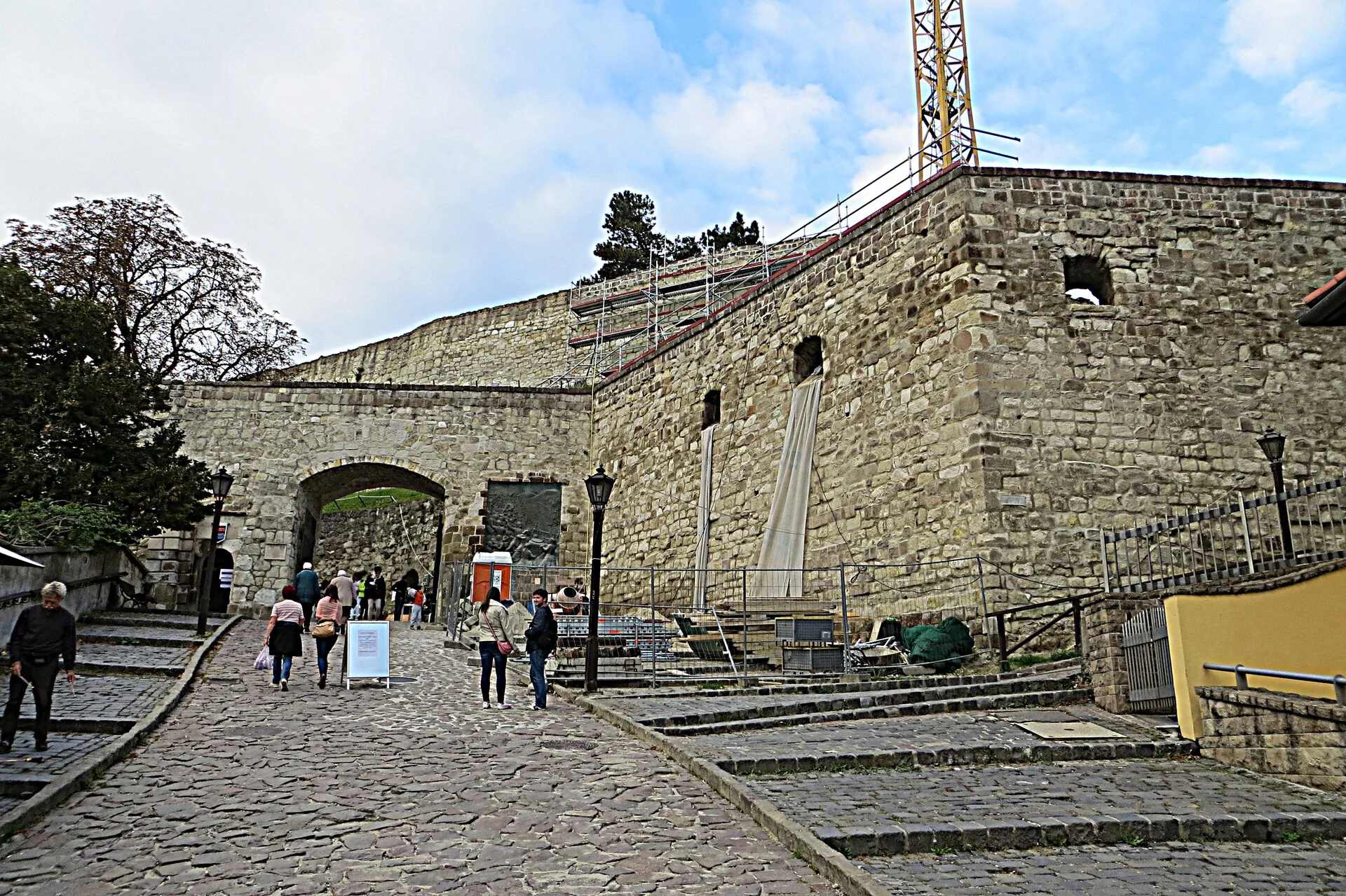 Eger Castle above the baroque old town in Hungary